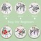 3 Sets Hummingbird Embroidery Kit for Beginners Needlepoint Kits for Adults Cross Stitch Kits with Clear Instructions,Easy Funny Stamped Bird Patterns Fabric Hand Crafts